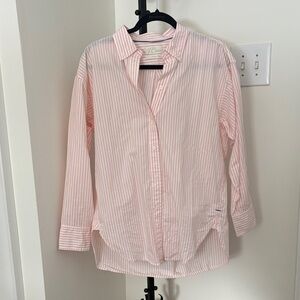 J. Crew Light Pink Striped Shirt